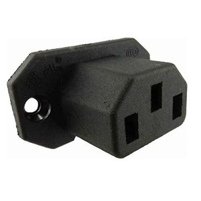 Image de Connecteur encastrable femelle C 14 avec interrupteur à froid, prise 250 V CA, 10 A, 008, différentes raccords : soudure ou raccord 4,8 mm