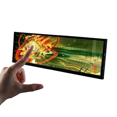 Image de VSDISPLAY Moniteur Écran Tactile LCD 14,5 Pouces 2560 x 720 2K IPS, entrée vidéo Mini HDMI USB Type C, Coque en métal