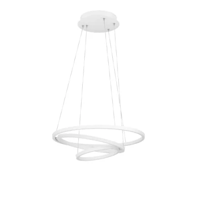 Image de Eglo Connect.z Suspension LED connectée Lobinero Z, lampe suspendue à intensité variable en forme d&#039;anneau, application et commande vocale Alexa, blanc chaud froid, lustre métal