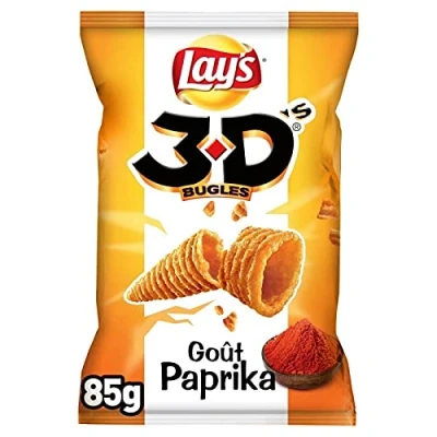Image de LAY&#039;S 3D&#039;S Goût Paprika 85G Lot De 4