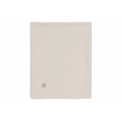 Image de Jollein Couverture pour bébé Cosy Knit, Rose Sauvage, 100 x 150 cm, 60% Coton, 40% Acrylique, lit d&#039;enfant, tog 1.0, certifiée Oeko Tex, Motif de Tricot
