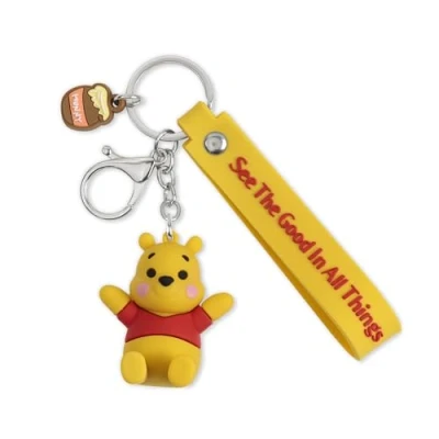 Image de Disney Porte clés Winnie l&#039;ourson 3D jaune GH00327YL.PH, jaune, Taille unique, Rétro