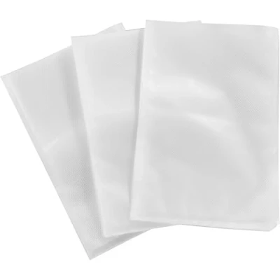 Image de Leifheit sacs sous vide 20x30cm, 50 sachets pour la conservation et congélation, sans BPA, résistants à l&#039;ébullition, adaptés micro ondes, 56 étiquettes incluses