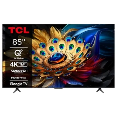 Image de TCL 85QLED780 Téléviseur QLED 4K UHD 85&#039; (215 cm) 60 Hz Dolby Vision/HDR10+ Google TV Wi Fi AC/Bluetooth Assistant Googl