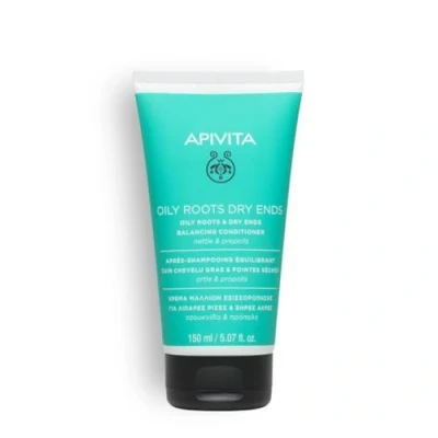 Image de Apivita Après Shampooing Soin des cheveux Pointes sèches Racines grasses 150 ml Pour gras