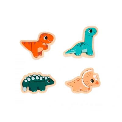 Image de 4 puzzles évolutifs Dino