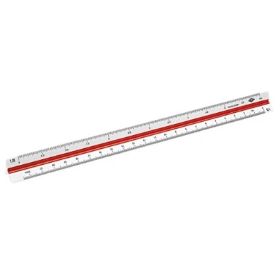Image de WEDO 05255001 Echelle de réduction triangulaire 30 cm Architecte 1 Blanc