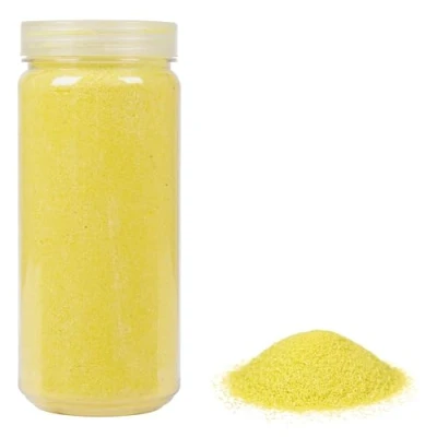 Image de Heku 30330 10 décoratif/sable coloré jaune, 750 g, dans une boîte refermable, 750g, Set Pièces