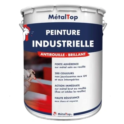 Image de Metaltop Peinture Industrielle Vert jaune RAL 6018 Pot 1 L