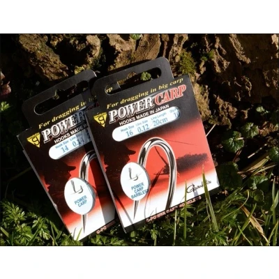 Image de Gamakatsu Bas Ligne Power Carp Barbed 20cm (10 pcs) Taille : crochet 14 0.14mm