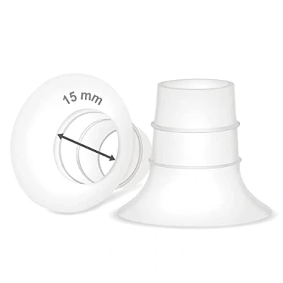 Image de Insert de bride Maymom 15 mm Compatible avec Elvie Single/Double Electric, Stride Cup (24 mm), Medele PersonalFit Flex Shield, pas pièces pompe rechange d&#039;origine…