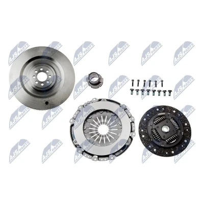 Image de NTY NZS VW 010 Kit d&#039;embrayage avec mécanisme volant moteur, disque d&#039;embrayage, butée de débrayage 228,6