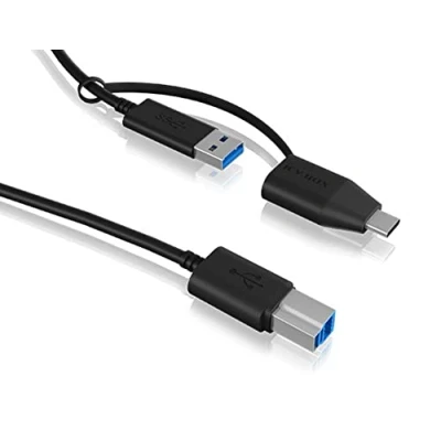 Image de ICY BOX IB CB032 câble USB 3.2 Gen 1 (3.1 1) m B A Noir Neuf