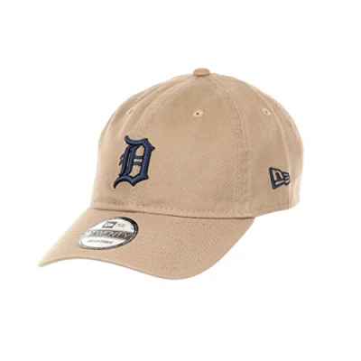Image de New Era Detroit Tigers MLB Team Khaki 9Twenty Unstructured Strapback Cap One Size