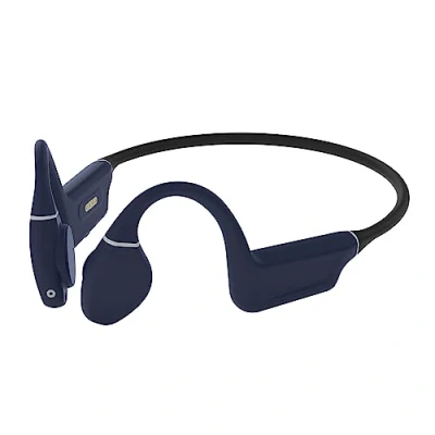 Image de CREATIVE Outlier Free Pro+ Casque à Conduction osseuse étanche sans Fil avec convertisseurs réglables, MP3 8 Go intégré, jusqu&#039;à 10 Heures d&#039;autonomie, Microphone intégré (Bleu et Orange)
