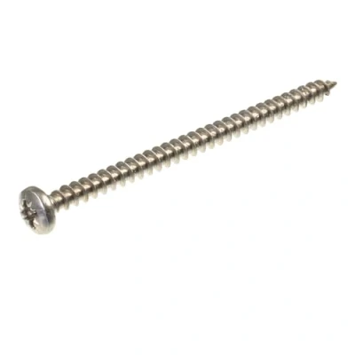 Image de SECCARO Lot de 100 vis à bois tête bombée 4,5 x 70 mm, en acier inoxydable V2A VA A2, filetage complet, cruciforme/PZ