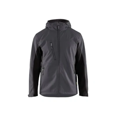 Image de Blaklader 47532516 VESTE À COQUE SOUPLE, Gris moyen/noir, taille M