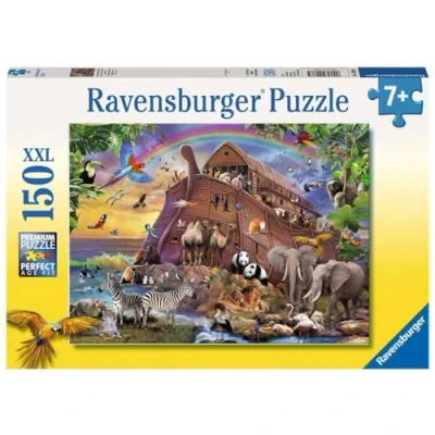 Image de Ravensburger Way with The ark Dinosaurier, éléphant, Tigre Puzzle (150 pièces), 100385