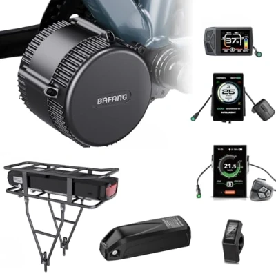 Image de BAFANG 750W 48V BBS02B Kit Moteur Pedalier avec Batterie Optionnelle et Écran LCD, de Conversion Central pour Vélo Montagne, Route, Banlieue BB 68 73MM,Ebike DIY