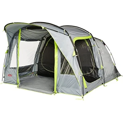 Image de Coleman Tente Vail 4, de Camping 4 Personnes, Grande Familiale avec 2 Cabines Couchage très Spacieuses et Vestibule, Montage Rapide, étanche Colonne d’eau 4,000 mm