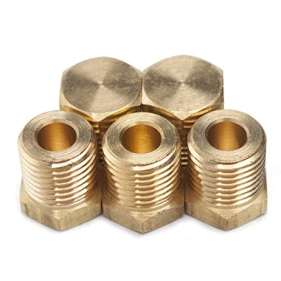 Image de LTWFITTING Messing Fittings Stopfen mit Sechskant 1/4&quot; IG Aussengewinde (5 Stücke)
