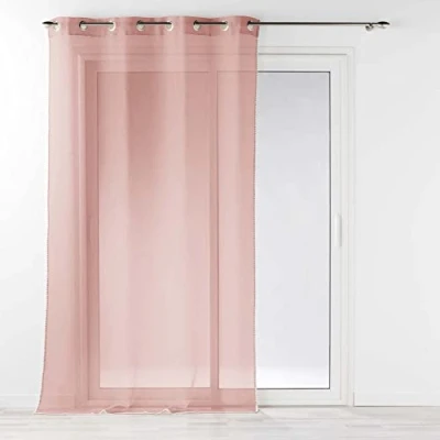Image de douceur d&#039;intérieur, Voilage à Oeillets (140 x 240 cm) Louise Rose, Voile Sablé Fantaisie