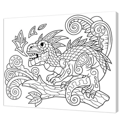 Image de Pintcolor Cadre avec toile imprimée à colorier 50 x 40 3.5 cm 10586