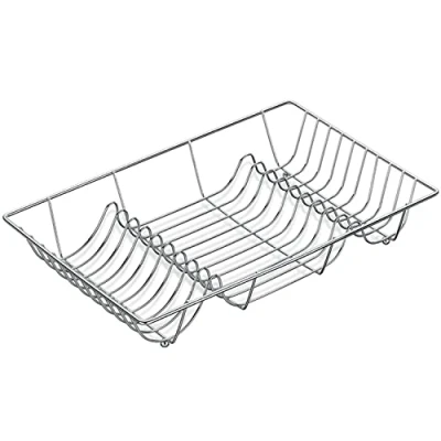 Image de kela 49553 Egouttoir à Vaisselle Loop 48x31,5cm en métal chromé, Argent, 48 x 31,5 10 cm