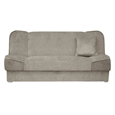 Image de Mirjan24 Malwi Canapé d&#039;angle Droit avec accoudoirs réglables Design couffin Fonction Sommeil et Coffre de lit Forme L