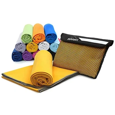Image de gipfelsport Serviette en Microfibre Jaune 1x XL(180x80cm)