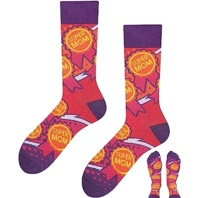 Image de TODO Chaussettes femme et homme Colors Fancy Funny avec un motif rigolo multicolore