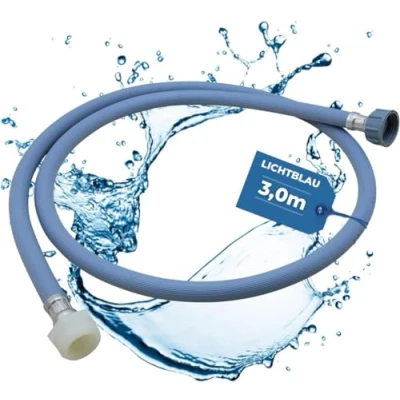 Image de Lichtblau rallonge de tuyau d&#039;arrivée lave linge vaisselle taille I 3,0 m filetage 3/4&quot; pour d&#039;eau utilisable universellement indépendamment du fabricant