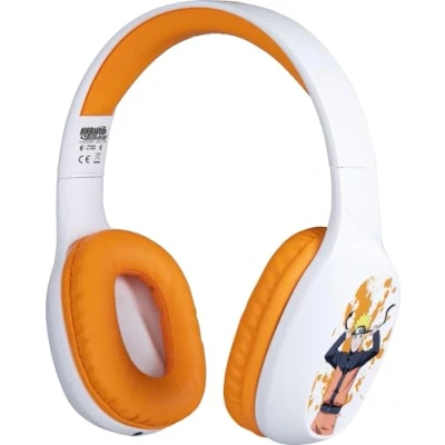 Image de Konix Naruto Shippuden Casque Audio sans Fil Bluetooth 5.3 pour Smartphones et tablettes Autonomie 30 h Câble Jack 3,5 mm Motif