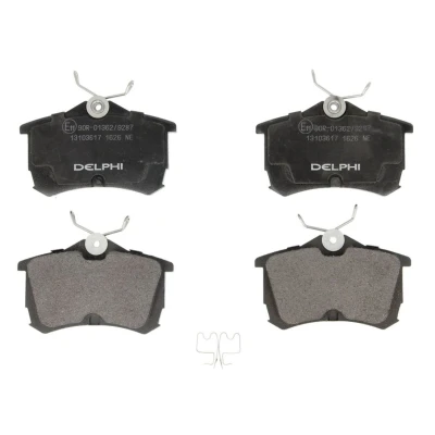 Image de DELPHI LP1626 Jeu de plaquettes frein avec indicateur d&#039;usure tôle anti bruit accessoires HONDA: Accord 6, 7 Limousine