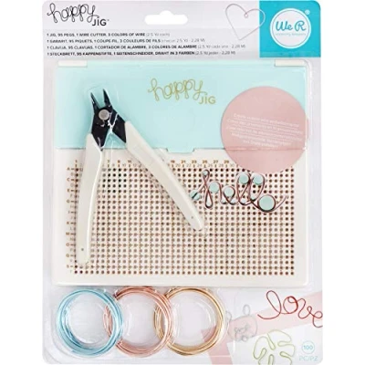 Image de We R Memory Keepers 0633356602507 WR Tool Happy Jig Wire&amp;PegKit, Matériau Sonstiges, Multicolore, 1