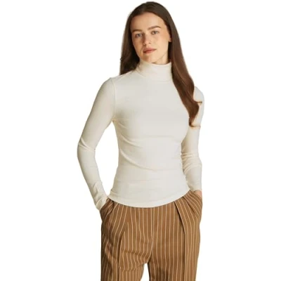 Image de Tommy Hilfiger SLIM Pullover, Femme, Taille: Large, Calico