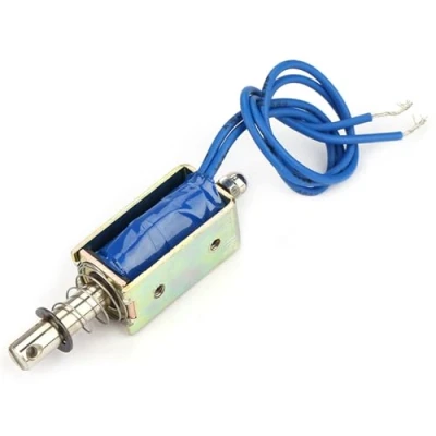 Image de DC 24V Électroaimant Solénoïde 300mA Push Pull Électro aimant Tirer l&#039;électroaimant Contrôle d&#039;automatisation 5N Gamme Rétractable 10mm
