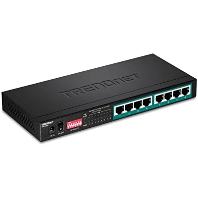 Image de TRENDnet 5 PORT GIGABIT LONG RANGE POE+ SWITCH Noir