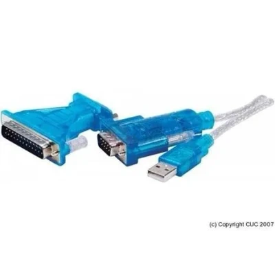 Image de DACOMEX Adaptateur USB 1.1/Série RS 232 DB9+DB25 e