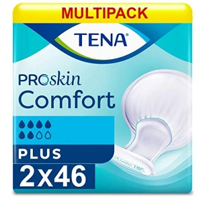 Image de Tena Comfort Plus with ConfioAirTM Bulk Buy Case of 2 x 46 pads by