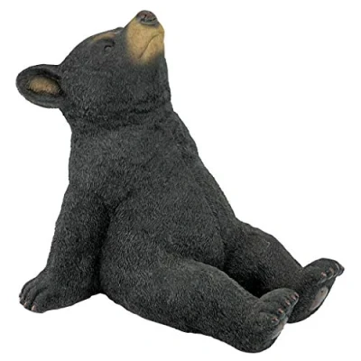 Image de Design Toscano QM2622000 Ours prenant Un Bain de Soleil Statue Multicolore 32 x 25,5 29 cm