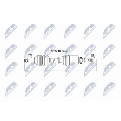 Image de Essieu moteur NTY NPW RE 010
