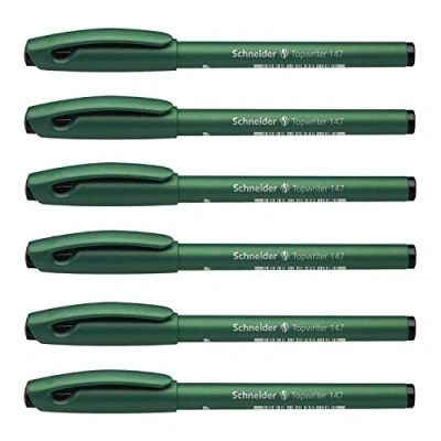 Image de Schneider Pen Topwriter 147 Punta en fibre de 0,6 mm. Noir, Vert
