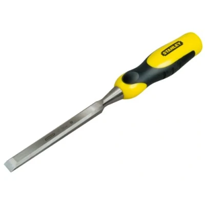 Image de Stanley 0 16 875 Ciseau à Bois bi Matière, Jaune, 15 mm