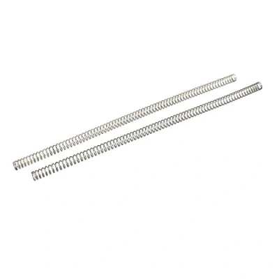 Image de sourcing map Ressort de Compression 1mmx10mmx305mm 304 Acier Inoxydable Argenté 2pcs