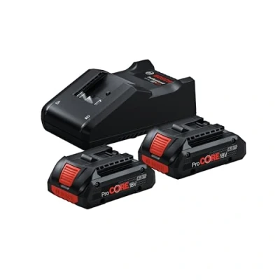 Image de Bosch Professional 18V System set de base batteries (2 4,0 Ah + chargeur GAL 40 , dans boîte carton)
