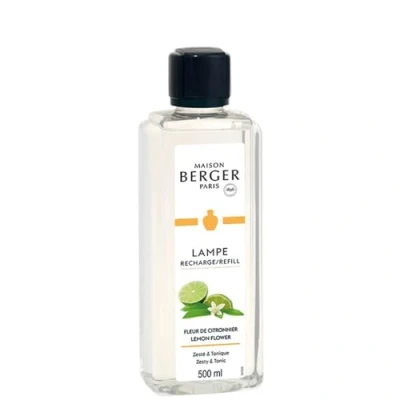 Image de Maison Berger Recharge Lampe Fleur de Citronnier Prête à l&#039;emploi Parfume et Purifie Diffusion Fine, Homogène Longue Durée 500ml