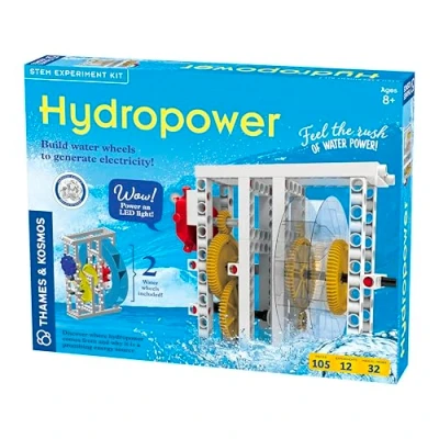 Image de Thames &amp; Kosmos , 624811 Hydropower Experiment Kit Renewable Energy Science Build Models To Harness the of Water 12 Experiments Ages 8+