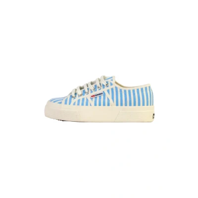 Image de Superga Baskets basses, Femme, Taille: 40, Blanc cassé azure bleu ciel Textile