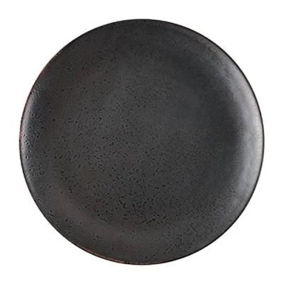 Image de Olympia Assiette plate ronde Fusion 203 mm/8 pouces (lot de 6), Noir/Anthracite, Petites Assiettes, DR087